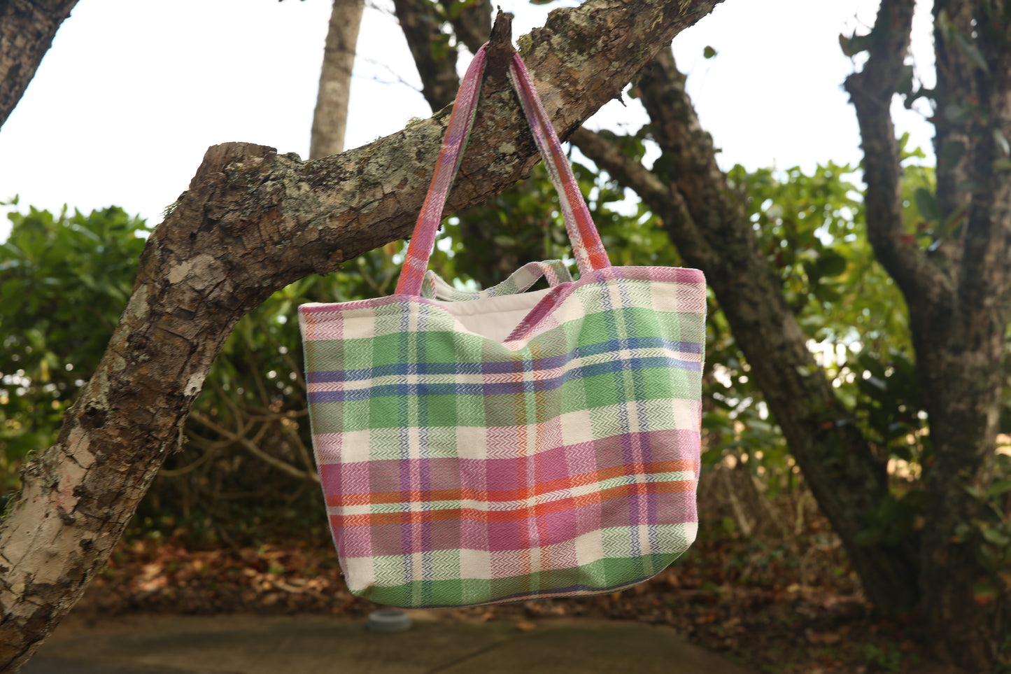 *NEW* XL Handmade Quilted Tote Bag - GINGHAM MOMENT