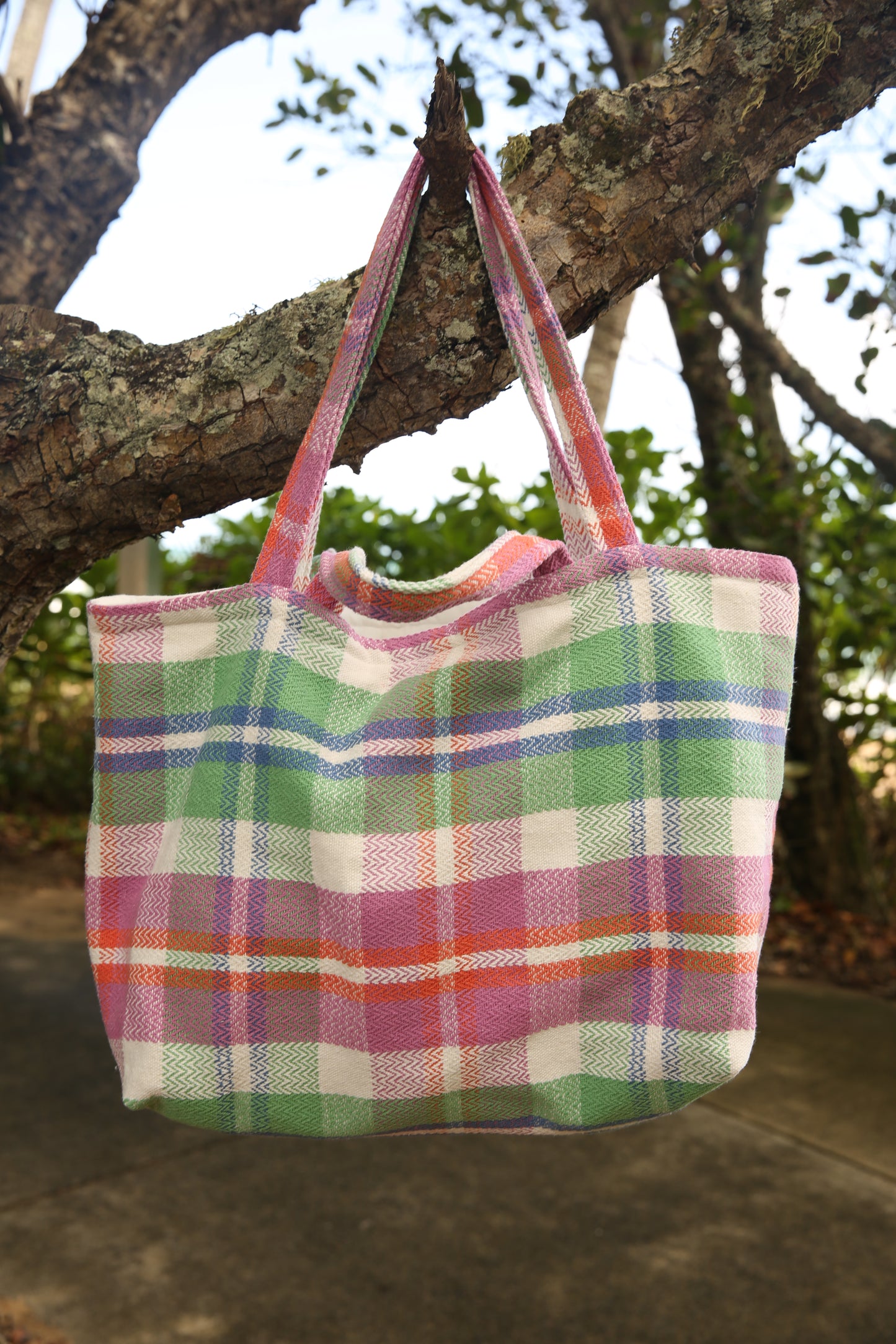 *NEW* XL Handmade Quilted Tote Bag - GINGHAM MOMENT