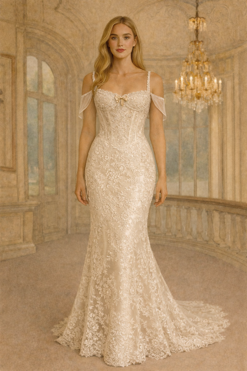 Custom Bridal corset & skirt